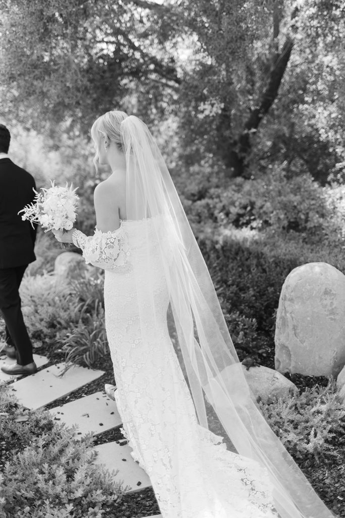 dreamy ethereal photograph of bride in her Carolina Herrera wedding dress 