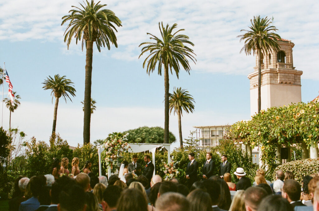 La Jolla women's club wedding ceremony