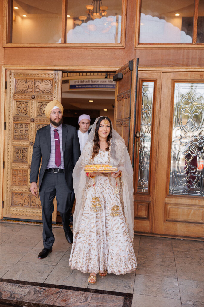 Bride at Sikh ceremony 