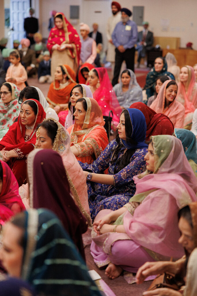 Guests at Sikh ceremony 