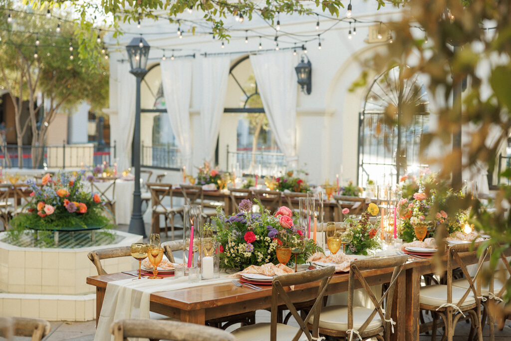 vibrant colors and twinkle lights