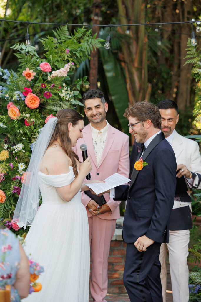 sharing their vows